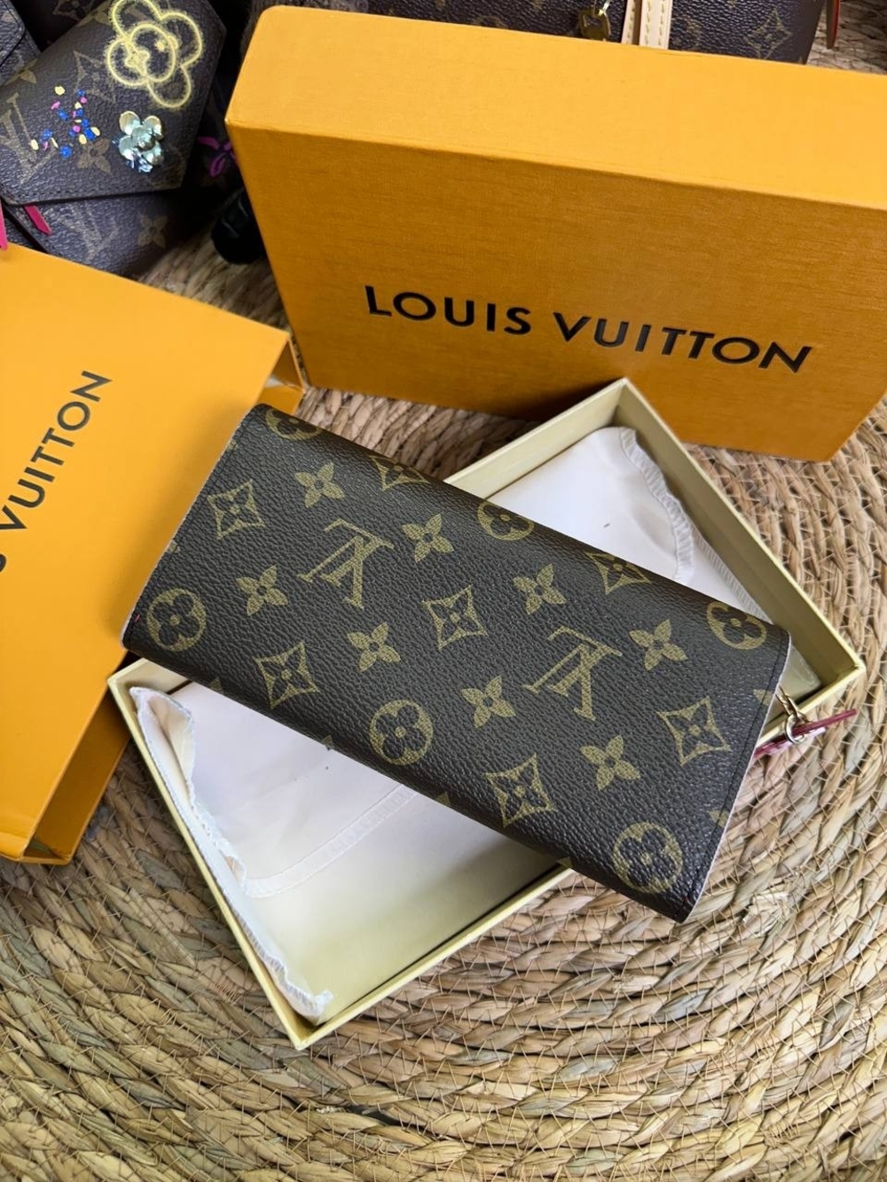 Louis Vuitton Monogram Canvas Key & Card Holder - Brown/Beige
